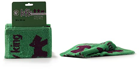 martini SPA Panno Multiuso in Fibre Naturali di Cotone e bambù, Verde, 30x30