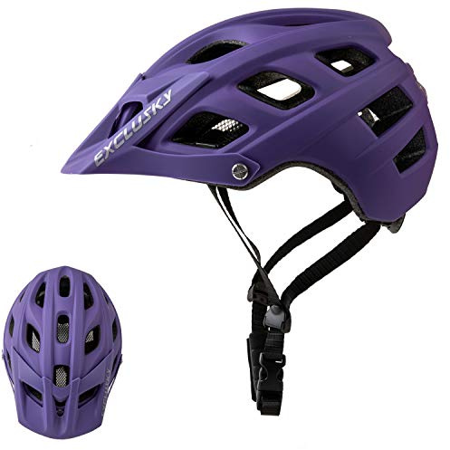 Exclusky Bike Helmet Adults Lightweight Bicycle Helmet Mountain Bike Helmet for Men Women