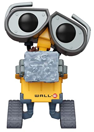 Funko POP! Disney - Wall-E With Compacted Cube Of Rubbish - Amazon Exclusive - Collectable Vinyl Figure - Gift Idea - Official Merchandise - Toys for Kids & Adults - Movies Fans