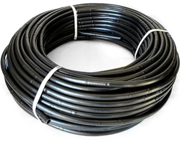 JARDIN202 - Tuberia de Riego por Goteo 16 mm | Con goteros a 33 cm | Negra | Rollo de 100 metros -