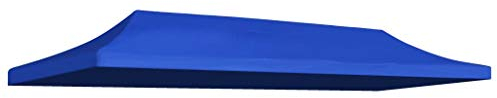 Tidyard Pavillondach 3 x 6 m Blau | Ersatzdach mit PVC-Beschichtung | UV- und Wasserbest?ndig Pavillonabdeckung | für Pavillon Faltpavillon Gartenpavillon Festzelt