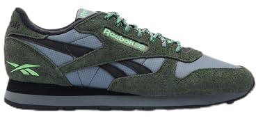 Reebok Mixte Classic Leather, Dark Fog Black Grit Green, 44.5 EU