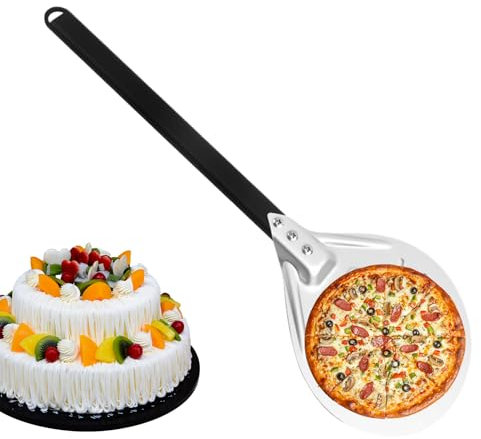 Spatola da forno per pizza, buccia da forno per pizza | Pala pizza a buccia in acciaio inossidabile da 7 pollici,Strumento di pagaia e server per cucinare, cottura, grigliare ristoranti domestici