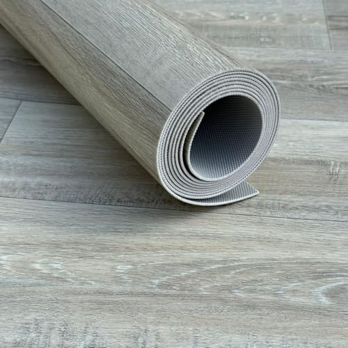 Shield Autocare Vinyl Flooring Roll – 2mm Thick PVC Lino Floor, Durable Water Resistant Commercial Matting, Easy to Cut – Ideal for Campervan, Caravan, Motorhome Floors (Champagne Wood, 1m x 2m)