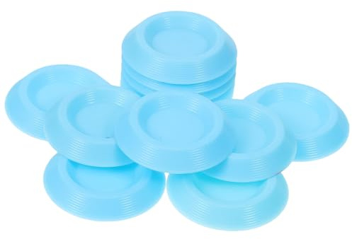 CIYODO 12 Comederos para Cucarachas Dubia Azules, Pequeños Cuencos de Alimentación para Insectos y Reptiles, Platos Resistentes para Terrarios y Recintos de Mascotas Pequeñas