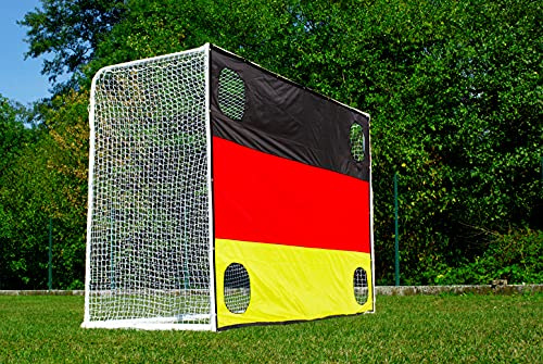 POWERSHOT But de Foot Stadium 3 x 2m Mur de tir Allemagne - Cage de Foot et Cible aux Couleurs de l'Allemagne