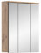 Newroom Spiegelschrank Spiegelglas Eiche Spiegel Industrial Modern - 60x77x18 cm (BxHxT) - Wandspiegel Badezimmermöbel - [Doyle.Eight] Bad Badezimmer