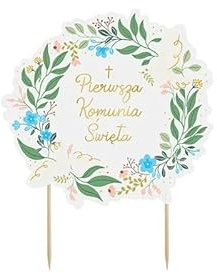 Tortentopper ''Pierwsza Komunia Święta'', 16.7x20 cm, Mix