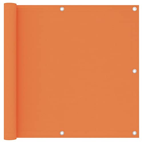 Bussandri Exclusive - Balkon-Sichtschutz Orange 90x500 cm Oxford-Gewebe