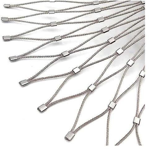 Flexibelt Repnät I Rostfritt Stål, Zoo Cage Staket Skyddsnät Skyddsnät för Balkong, Barriärstaket för Djurfjäderfä, Anpassningsbar(3.3x19.7ft/1x6m)