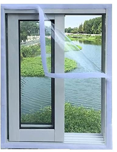 MNIHSFRTY Isolierfolie für Fenster, transparente, wasserdichte Fensterfolie aus Eva-Kunststoff, Windschutz für den Winter, anpassbare Größe (Farbe: Klar, Größe: 1,8 x 2,2 m)