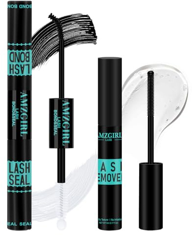 Colla per Ciglia a Grappolo Individuale Lash Bond and Seal Colla Adesiva per Ciglia Cluster Colla per Ciglia Remover Ciglia Extension, Eyelash Glue Remover Combinazione