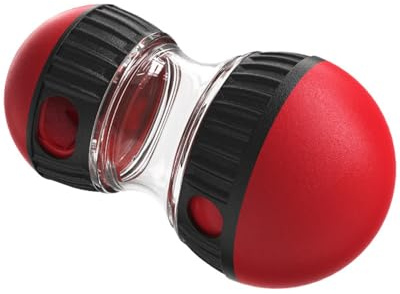 JABALUX Jouet Chien Occupation, Jeux Intelligence Chien, Jouet Distributeur de Croquettes pour Chien, Jouet Interactif pour Chien Indestructible, Rouge