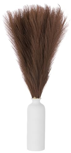 QUARKZMAN 50 stycken falska pampasgräs, 50 cm fluffig pampasgräsdekor, mörkbrun