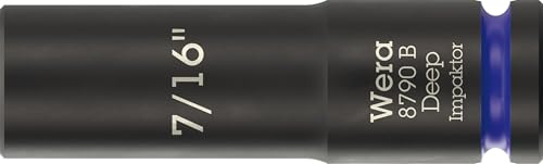 Wera 8790 B Impaktor Deep Bussole con attacco da 3/8, 7/16 x 63 mm
