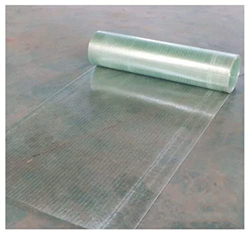 Foglio acrilico trasparente da 1 mm, pannello in policarbonato resistente agli urti per serre, tettoie e verande, ignifugo, piastra per illuminazione diurna in FRP (colore trasparente)