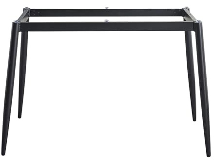 XNKLPY Gambe per Tavolo Quadrate Struttura in Acciaio Rinforzato con Ventose e Viti Design Triangolo Stabilizzante e Piedi Regolabili Adatto per Vetro Legno e Marmo B 120x60cm