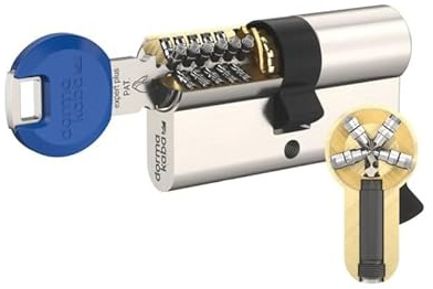 Cilindro Dormakaba Expert Plus LAM Doble embrague (Niquel, 30X50)
