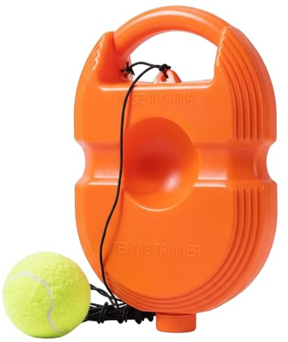 Elyebxj 1 st tennistränare, studsboll, soloset med orange viktad magbas och sträng, hemma verktyg för barn nybörjare, tennis övningsstudsare