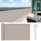 HENG FENG Balkon Sichtschutz 90x500cm,160g/㎡ PES UV-Schutz Balkonverkleidung, Balkonabdeckung Wetterfest, mit Kabelbindern, Taupe