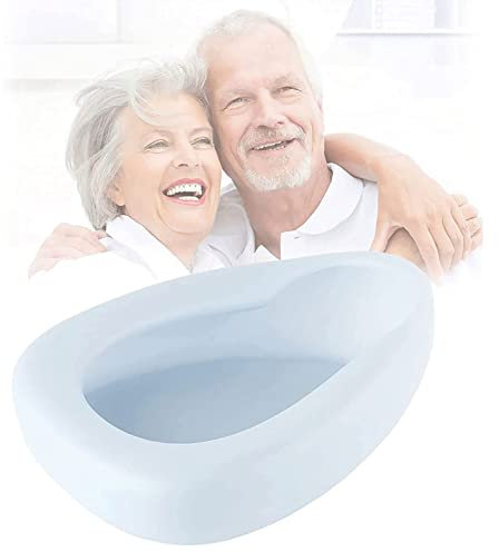 Padella Da Letto Per Adulti, Padella Liscia in PP Per Paralisi E Persone Costrette A Letto Padelle Lavabili Facili Da Usare Per Uomo E Donna