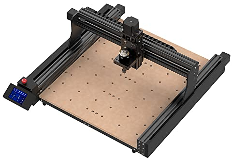 TTC 450 CNC Fraiseuse à bois, CNC Fraiseuse à métaux 3 axes pour gravure du bois, de l'acrylique, du MDF, des plastiques PCB, zone de travail 460 x 460 x 80 mm