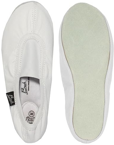 Beck Unisex Kinder Gymnastikschuh Basic, Weiß, 34 EU