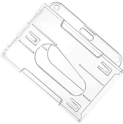 Transparent ID-hållare, transparent namnskyltshållare, transparent korthållare, hård ID-hållare, PC-fodral med tumficka, skyddsfodral för utställningID-kort, kreditkort