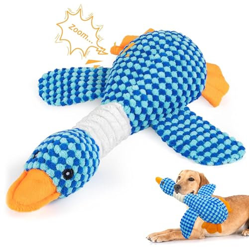 Hshenjhu Hundespielzeug, Unzerstörbares Kauspielzeug, Süßes Quietschendes Hundespielzeug aus Naturkautschuk, Robuster Hunde Spielzeug Interaktives, Kauspielzeug Ideal für Kleine, Mittlere, Große Hunde