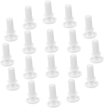 Generic 100pcs Plastic Expansion Buckle Car Microwave Button Repair Kit Door Trim Panel Clips Drywall Screws Microwave Rivet Replacement Microwave Button Assembly Anchor Screws Nylon White