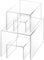 SourceTon - Juego de 4 Soportes de Acrílico para Tartas y Expositores de Joyería - Decoración de Mesa de Postre y Caramelo - 3, 4, 5 y 6 Pulgadas