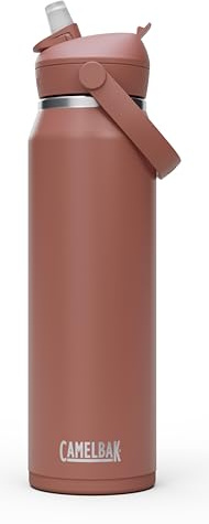 CamelBak Thrive Flip Straw Insulated Stainless Steel Water Bottle Sierra Red, 32oz
