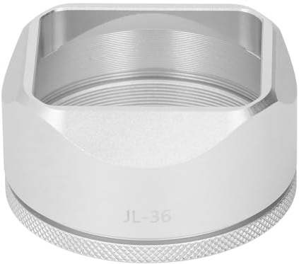 Motljusskydd för X100VI X100V, Fyrkantig Linsskydd i Aluminiumlegering för Kamera, Byte Av Fyrkantig Kamera Motljusskydd (Silver)