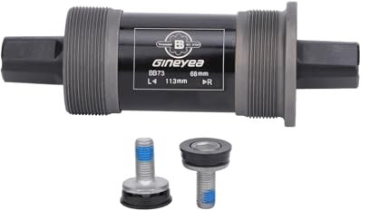 Fahrrad-Tretlager, quadratisch, konisch, für Mountainbike, MTB, Rennrad, Fatbike, optional, quadratisch, BSA 68 mm x 110,5/113/118/120/122,5 mm (68 x 113 mm)