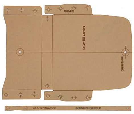 Haofy Akryl Handväska Plånboksmall Stencil Högkvalitativ Gör-det-själv-läderform för Precisionshantverk Material Transparent Lämplig för Handväskatillverkning