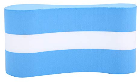 POENVFPO Planche Flottante à Clip de Natation en EVA, Matériau Léger Résistant à l'eau, Planche Flottante à Forte flottabilité pour L'entraînement à la Natation, avec Anti-Corrosion Non (Bleu Blanc)