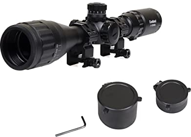 Goetland Lunettes de Visée 3-12x40 AO Telemetre Rouge Vert Bleu Illuminé Duplex Crosshair SFP pour Tactique Chasse Airsoft Arbalète Carbine Tir Sportif