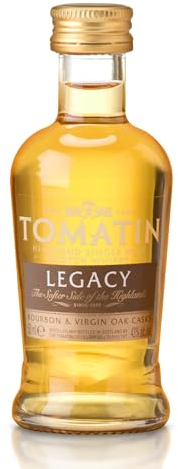 Tomatin Legacy Highland Single Malt Scotch Whisky 43% alcohol/vol 5cl Miniature Glass Bottle