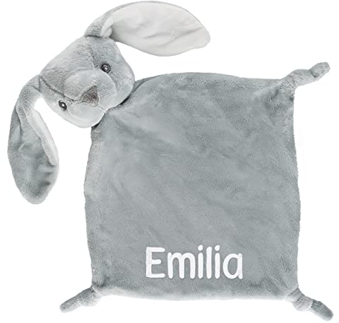 Striefchen® Häschen-Schnuffeltuch mit gratis Namen Bestickt