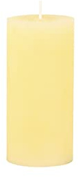 Macon rustikt blockljus, antikt altarljus, 100 % paraffin, lång brinntid (melongul, 15 x 7 cm)