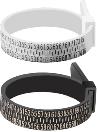 Ringmaß Messgerät Set,2 Stück Ringmaß Messgerät Set,Ringgröße Bestimmen,Ringeinlage Measuring Präzise Ringgrößenmessung,Ringgröße Messen,Ringgrößenmesser,Ring Größe Fingerumfang Ermitteln Bestimmen