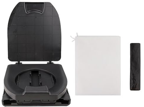 Faltbare Reisetoilette, zusammenklappbare Campingtoilette | Outdoor-Eimertoilette mit Deckel | Outdoor-Aktivitäten, Auto-Toilettensitz, leicht zu pflegen