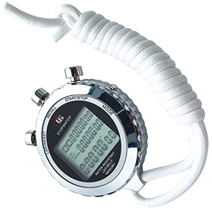 KICHOUSE Chronomètre Numérique Professionnel en Minuteur Électronique Portable avec Écran LCD Chronographe pour Athlètes 3 Rangées pour Entraînement Sportif Cuisine