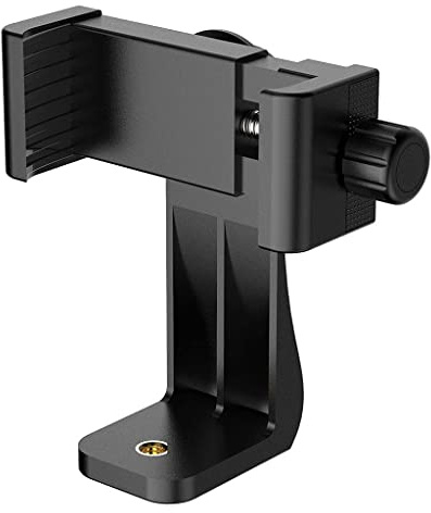 APLudoo Adattatore per treppiede per smartphone Supporto per telefono Morsetto di montaggio a 360 gradi Rotazione orizzontale verticale per telefoni Selfie monopiede Morsetto regolabile