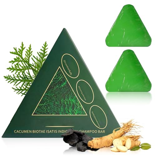 2PCS Shampoo Bars, Gentle Soap for Cleansing Maintaining Hair and Scalp Health Reduce Hair Loss and Breakage, Deep Cleansing & Moisturizing Suitable for Women Men Use