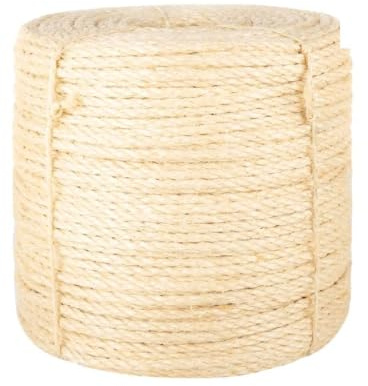 Genérico Cuerda 100% sisal 6 mm 25 m,Bricolaje,Accesorios de Bricolaje,Cadenas, Alambre y Cuerda,Sogas y Cuerdas metálicas-155012