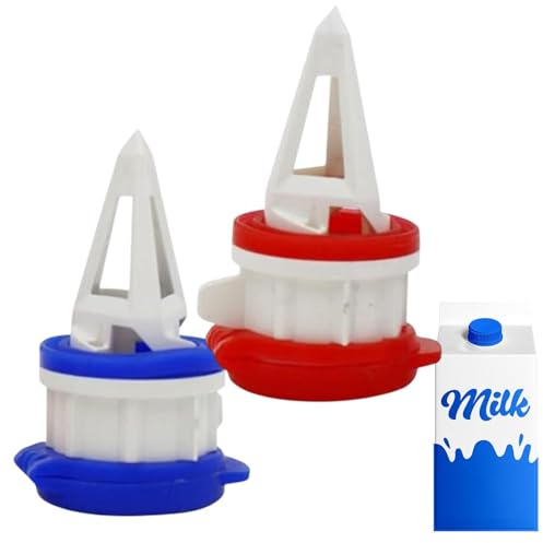 Mjölkflaskhällare, komjölkpourer 2-Pack Boxed Beverage Diverter