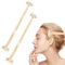 Facelifting Tape Bänder, Face Lifting Band, Facelifting Bänder mit Clips, Facelifting Unsichtbare Haarbänder für Kinn, Nacken und Augen, Wiederverwendbares Facelift-Band, Beige, 2 Stück
