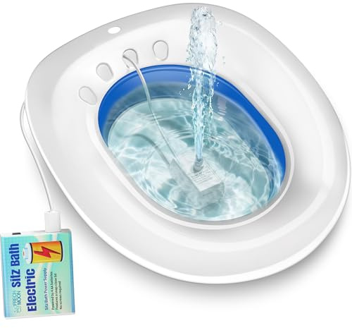FRECHMOON Electric Sitz Bath for Toilet Seat, Hemorrhoids and Postpartum Care - Yoni Steam Seat - Perineal Soaking
