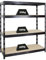 PROREGAL Profi Schwerlastregal Rhino BREIT schwarz HxBxT 180x160x60cm Fachlast 500kg 4X Spanplatten-Ebenen 8mm Garagenregal, Lagerregal, Steckregal, Weitspannregal